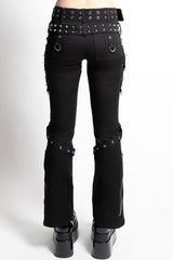 tripp nuc womens punk rock pierced falred pants