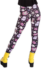 Leggings de cintura alta kawaii con arcoíris y unicornios