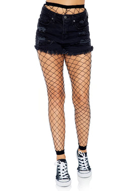 Fence Net Footless Tights