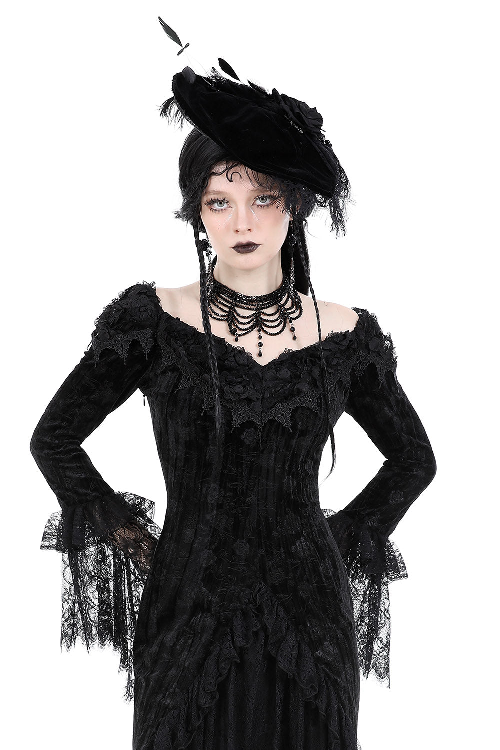 gothic velvet dress