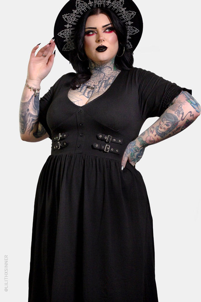 womens plus size goth dress