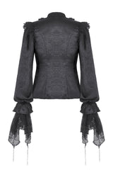 lace gothic shirt by dark in love