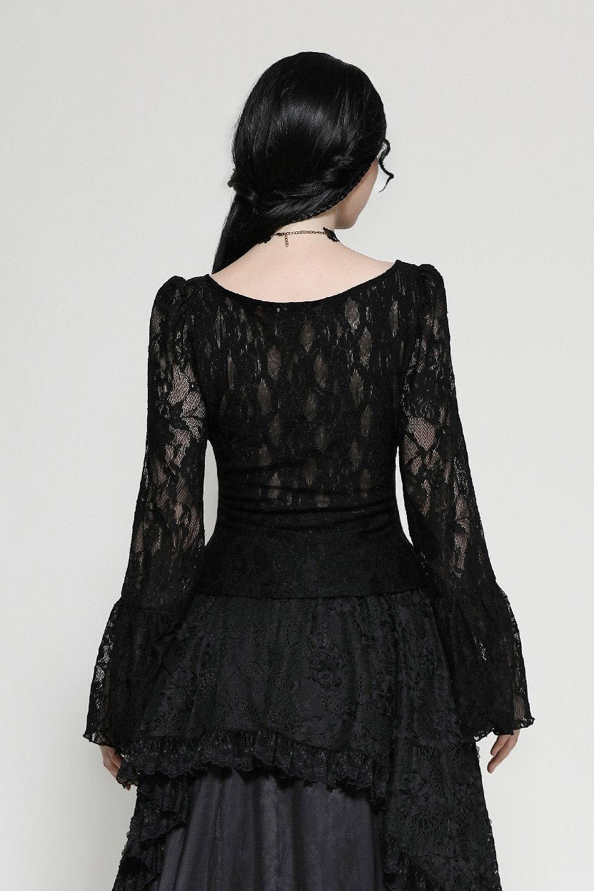 gothic queen lace blouse