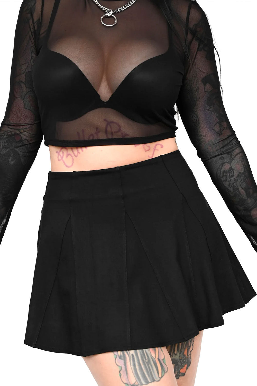 Foxblood womens black skirt