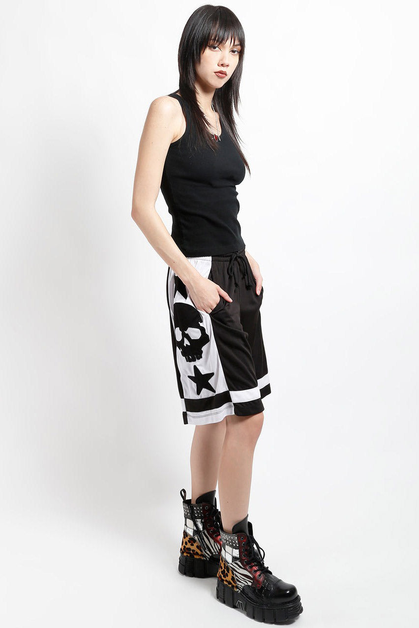 womens goth loungewear shorts