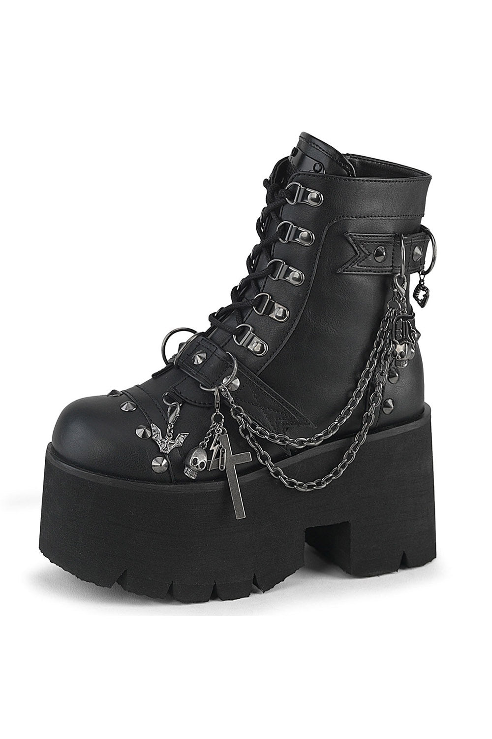 punk platform boots by demonia