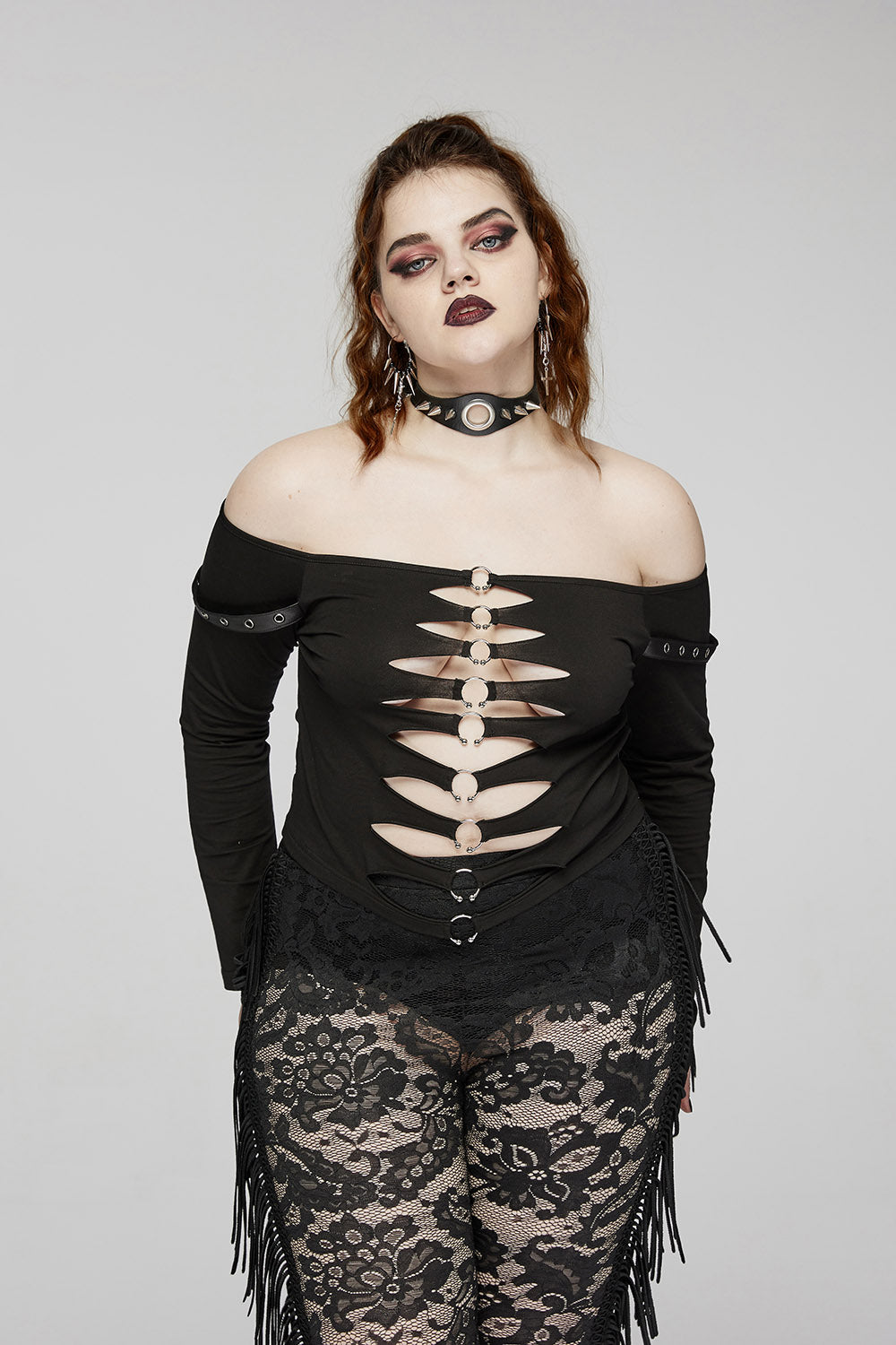 Grunge Apocalypse Spiked Choker