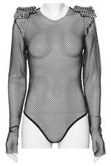 spiked punk bodysuit 