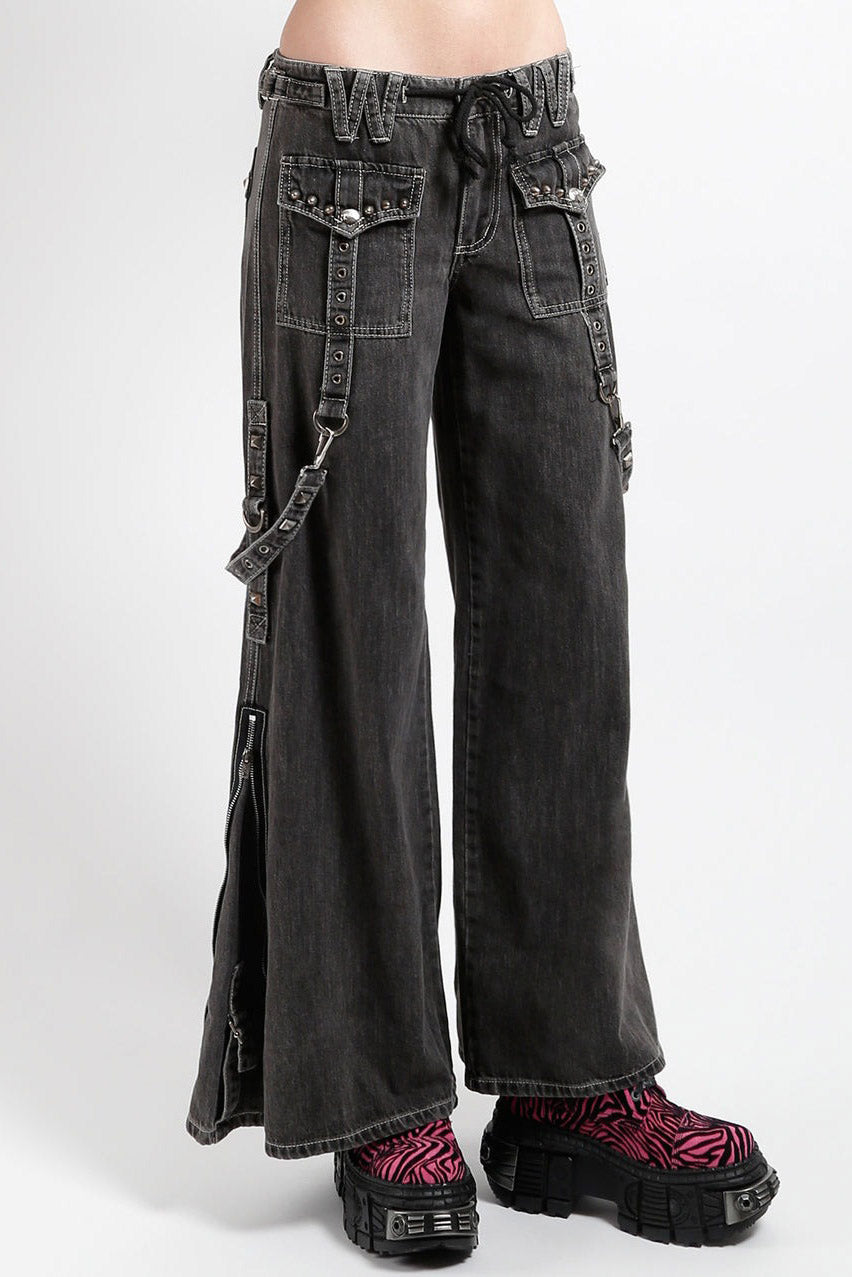 womens baggy fit gothic denim jeans