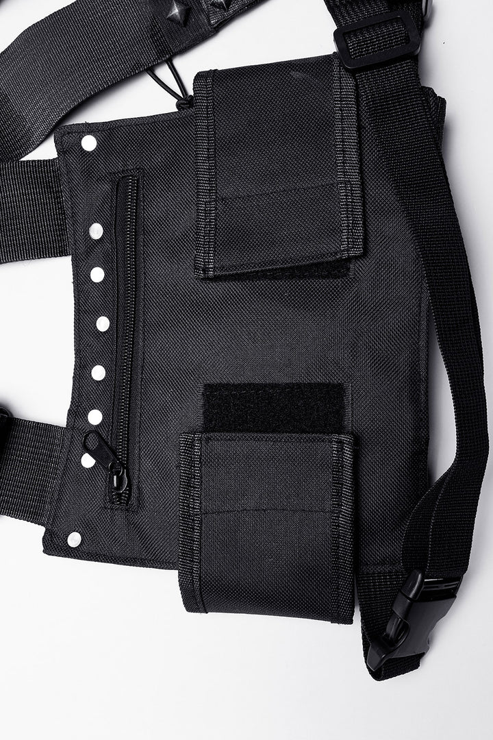 Black Apocalypse Chest Harness Bag