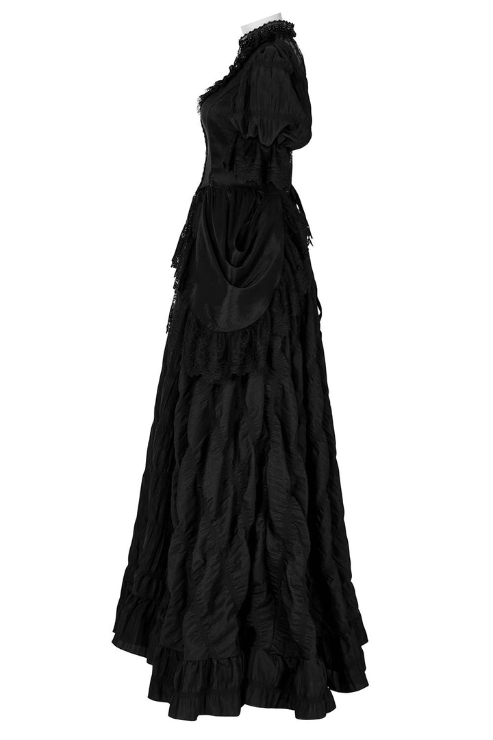 womens layered vintage gothic gown