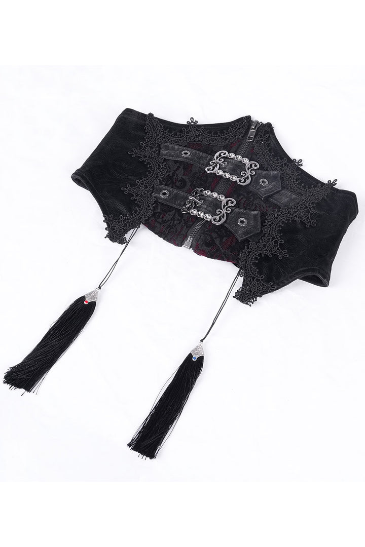 vampire goth buckled corset