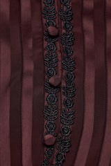 romantic striped steampunk blouse