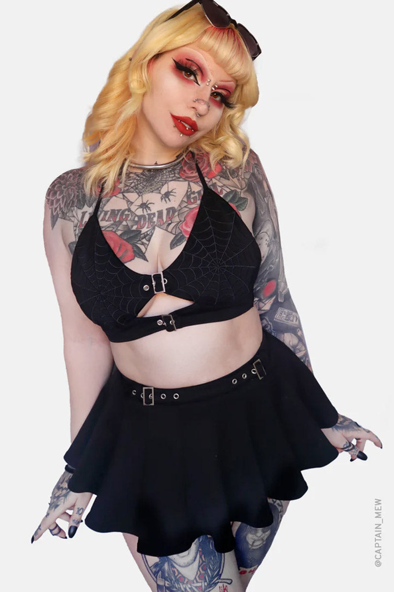 emo swim skort for women