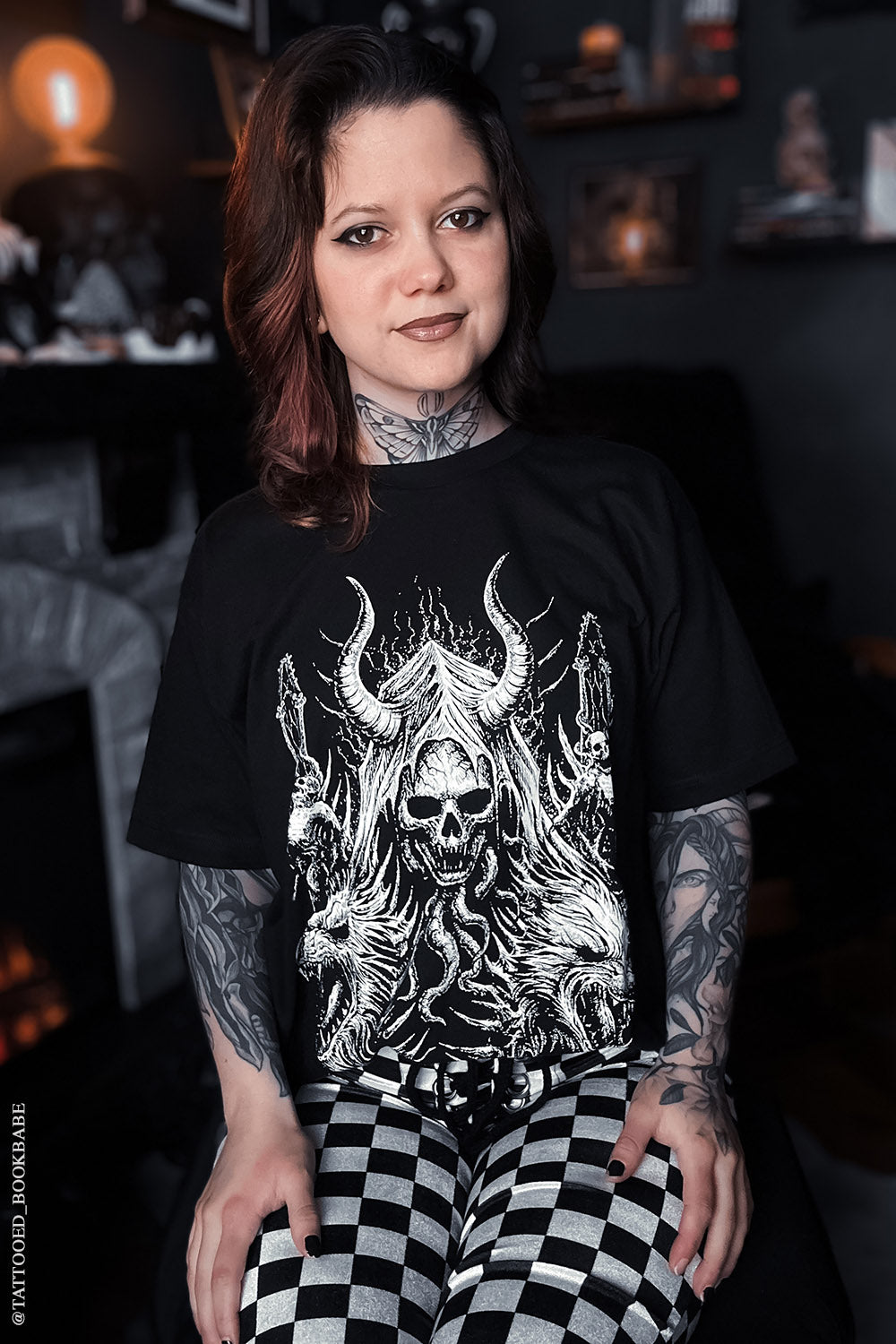 mens grim reaper heavy metal shirt