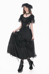 Dark In Love lace top with cut out waist