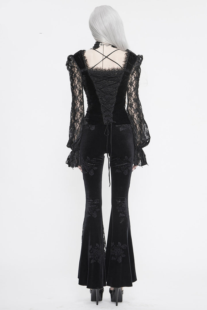 Nosferatu Lace Sleeve Gothic Top