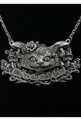 gothic alice in wonderland sculpted necklace