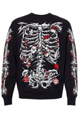 skeleton ribcage sweatshirt