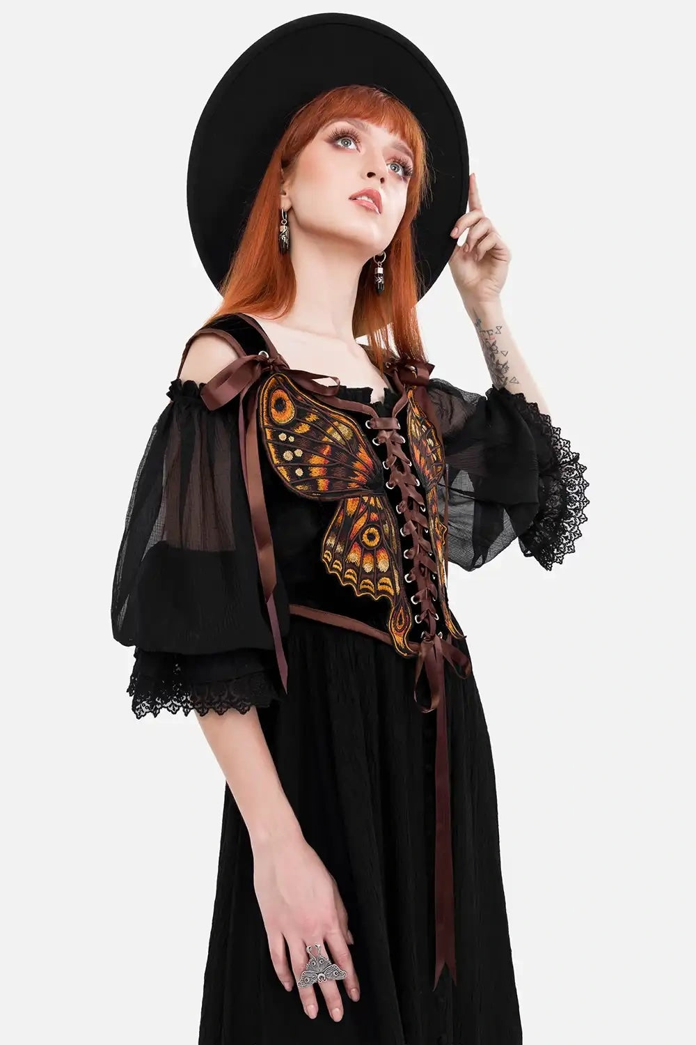 fairycore whimsigoth corset top by restyle