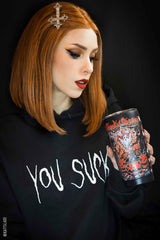 Taza de viaje de 20 oz con temática de temporada espeluznante 