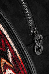 Goth backpack zipper detail