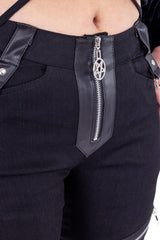 black skinny pants plus size