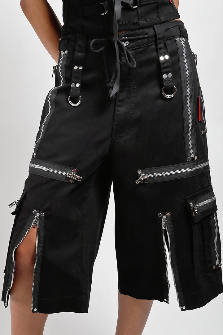long black cargo shorts 