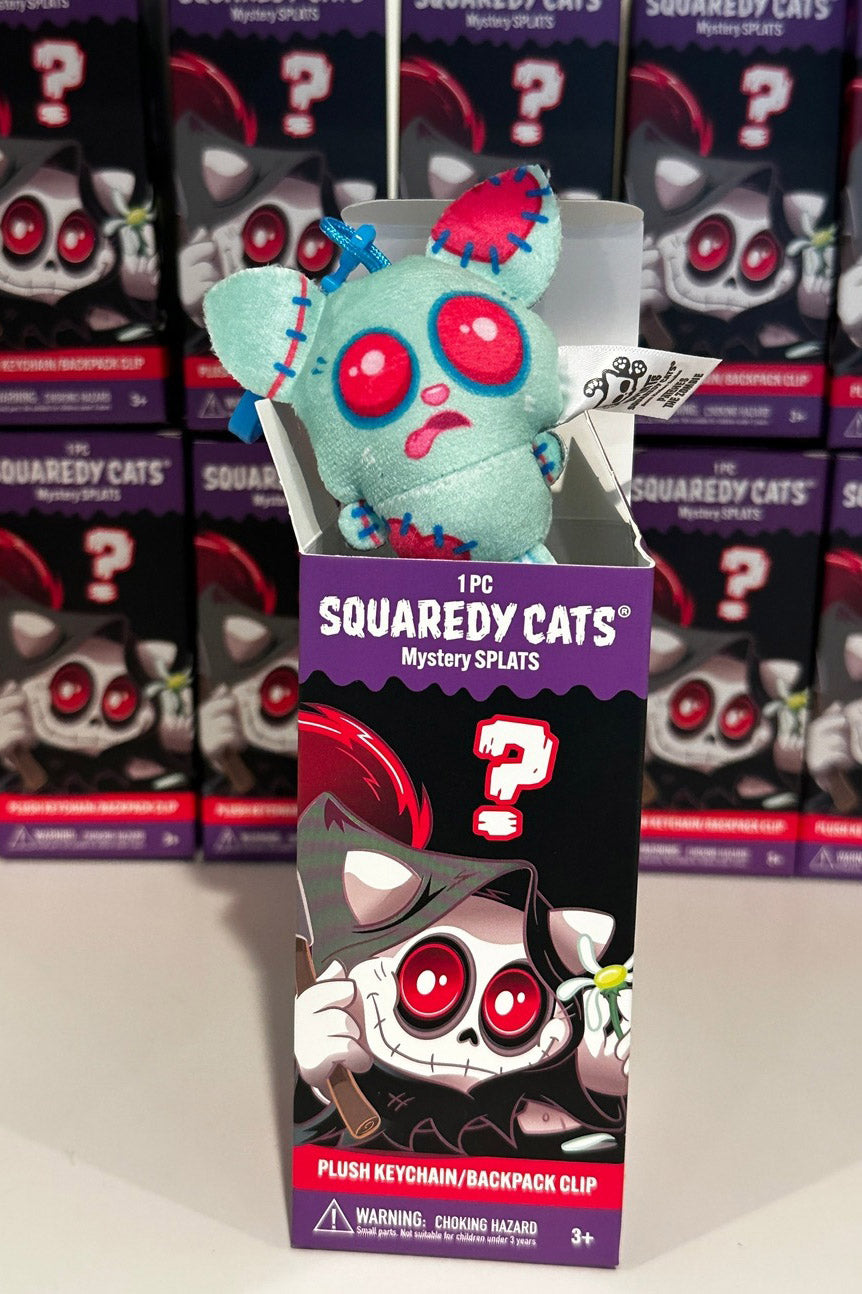zombie kitten cat plushie keychain