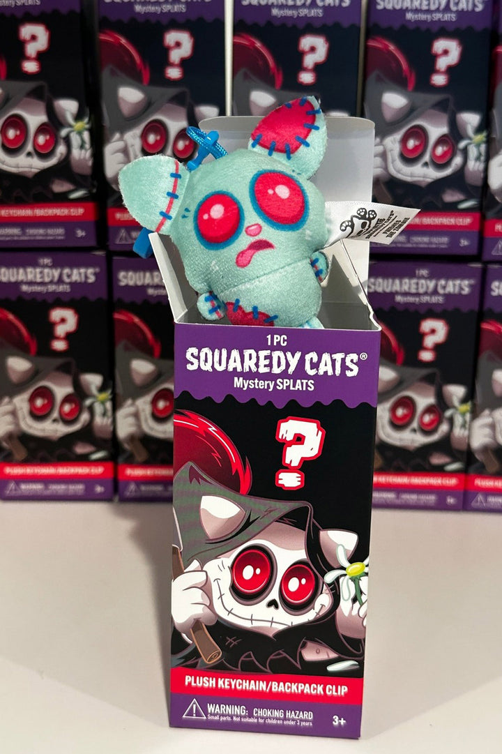 zombie kitten cat plushie keychain