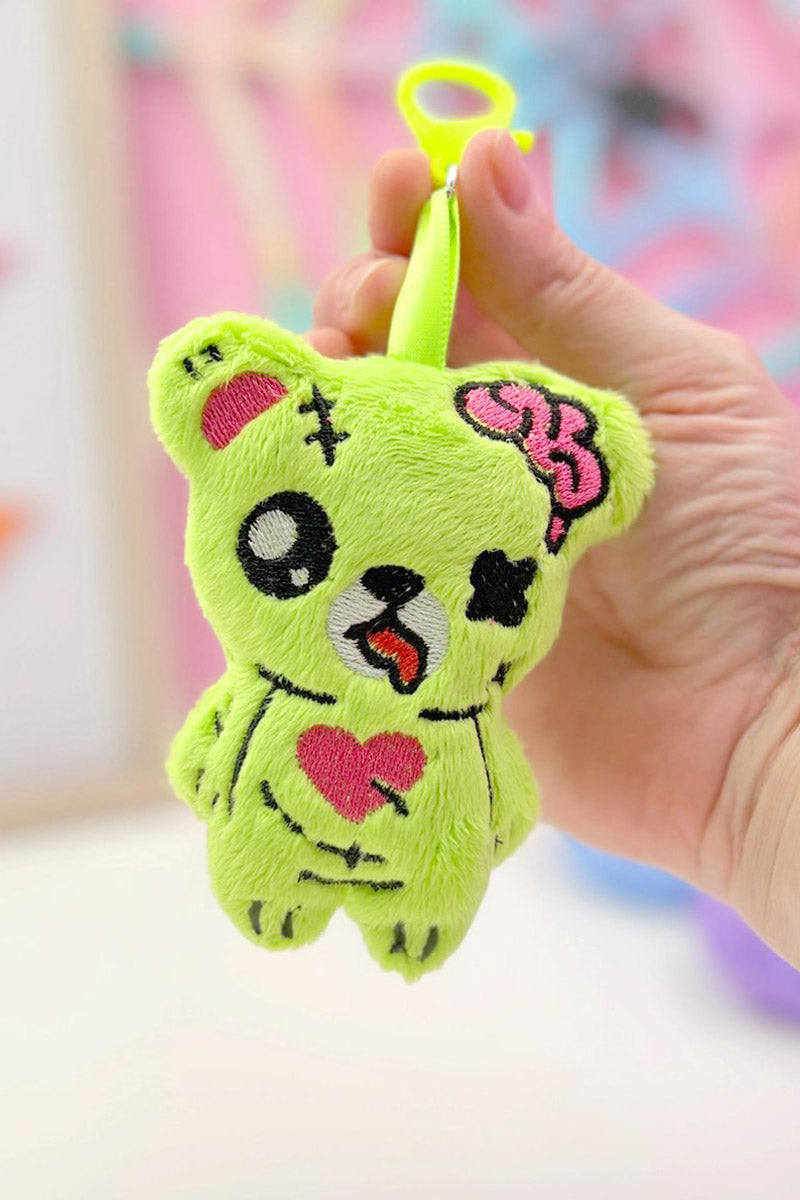 plus zombie stuffed animal teddy bear keychain
