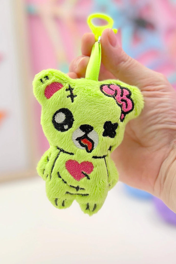 plus zombie stuffed animal teddy bear keychain