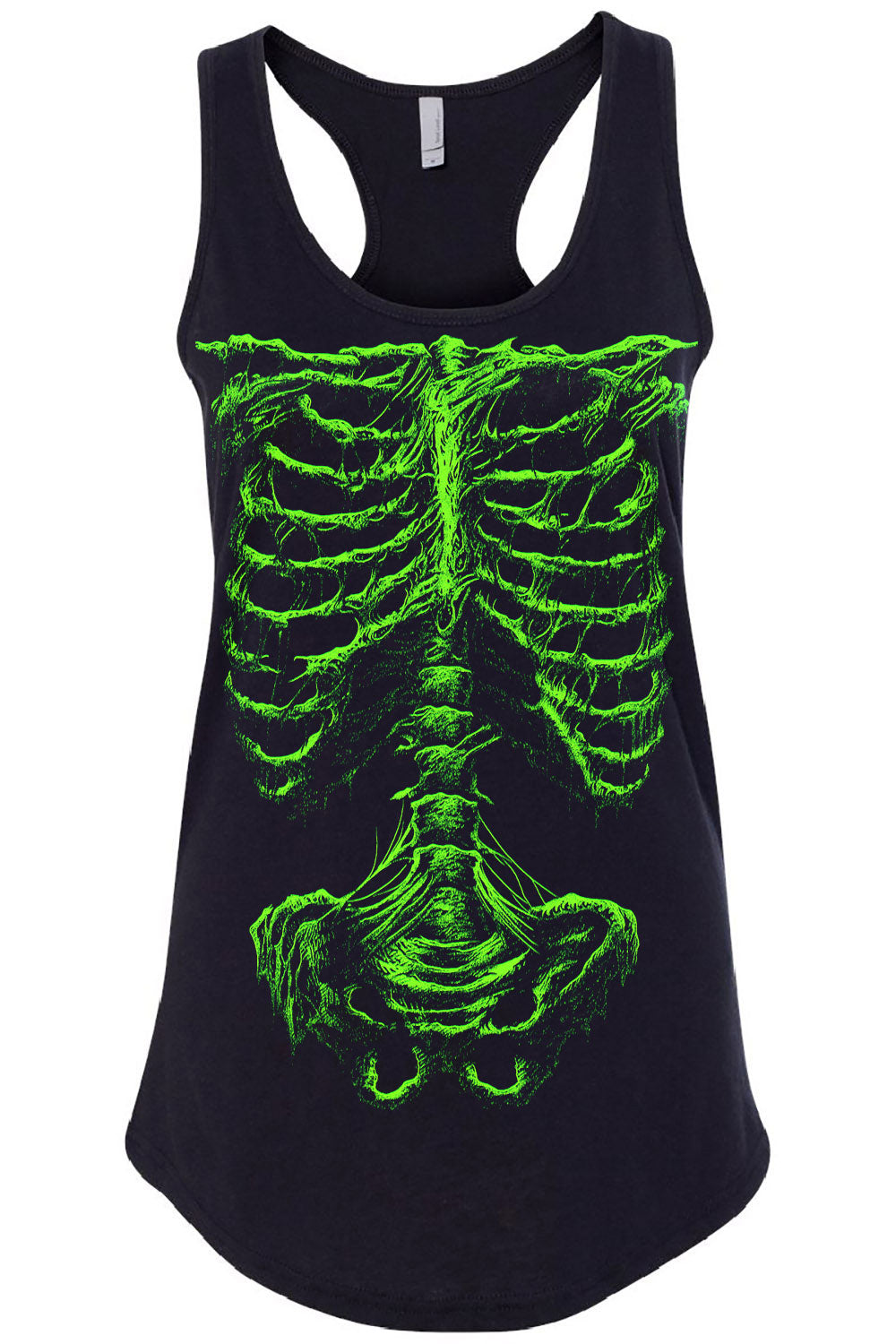 gothic skeleton graphic tank top shirt