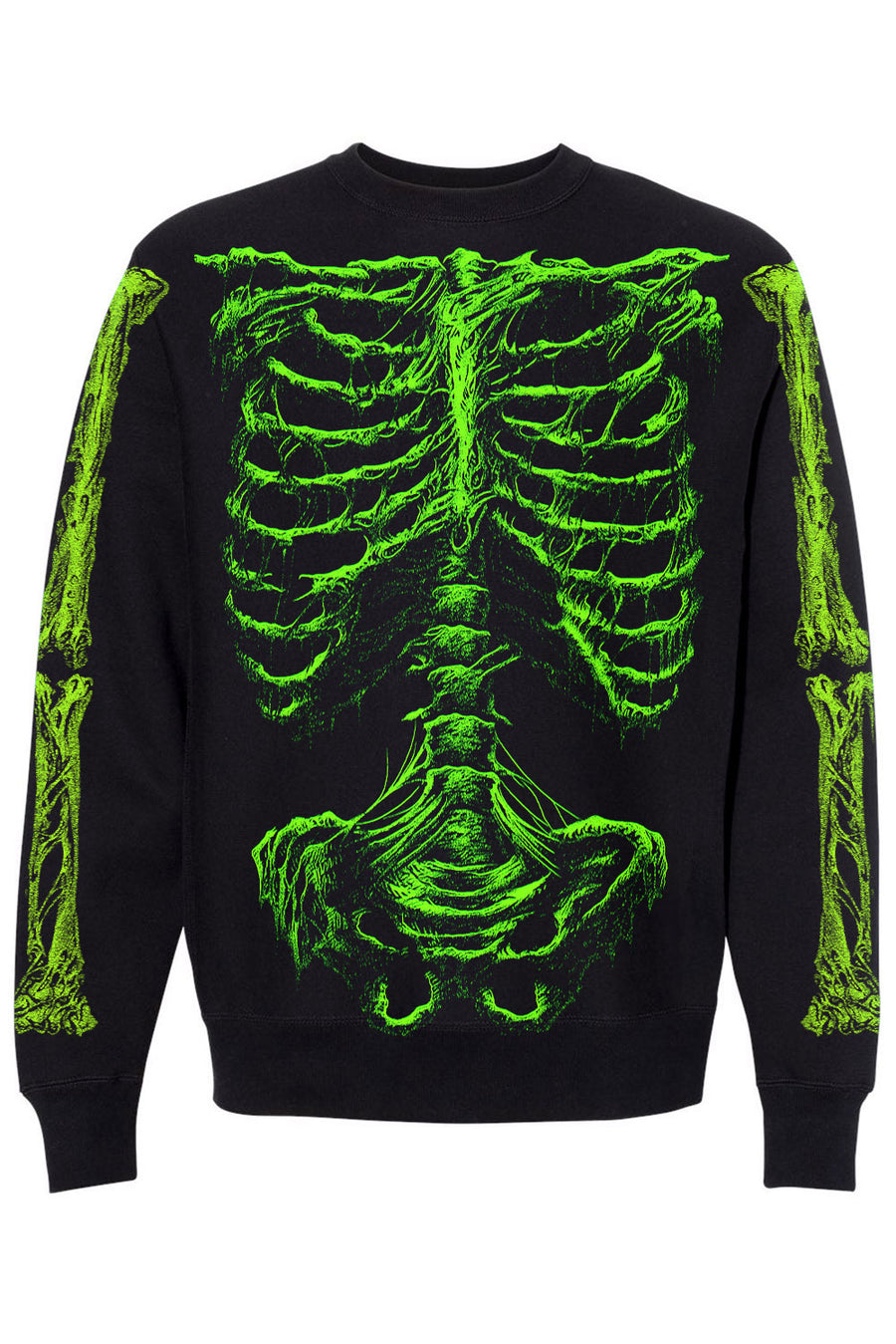 Zombie Rot Skeleton Sweatshirt [Monster Green]