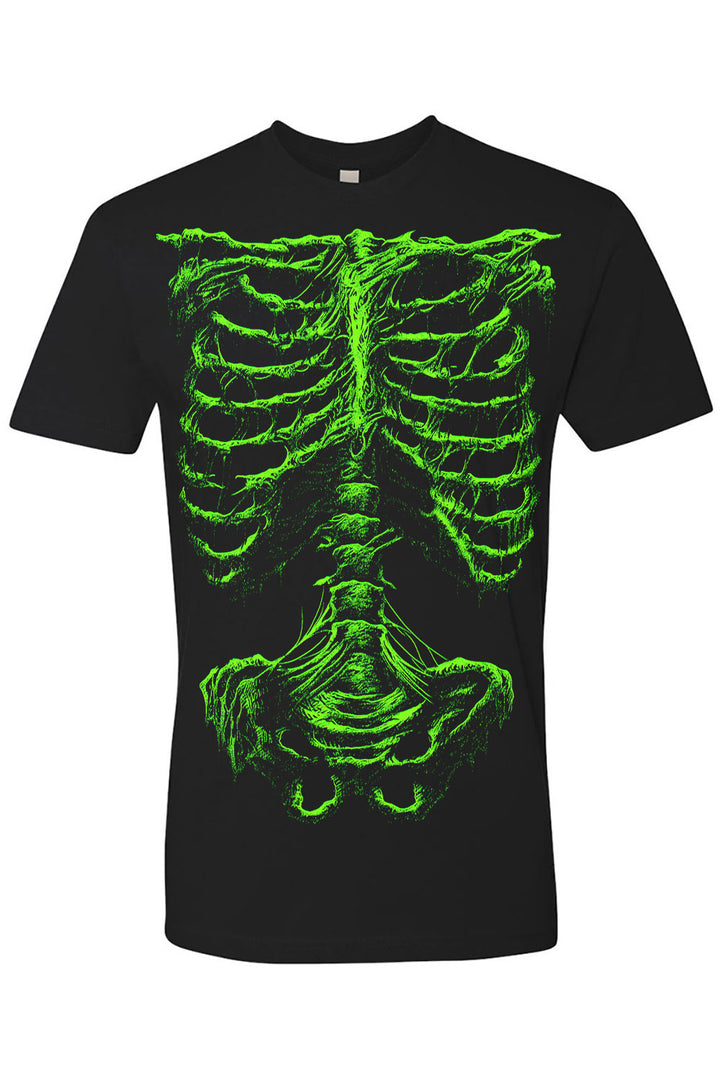 cyber goth skeleton t-shirt