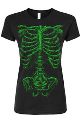 Zombie Rot Skeleton T-shirt [Monster Green]
