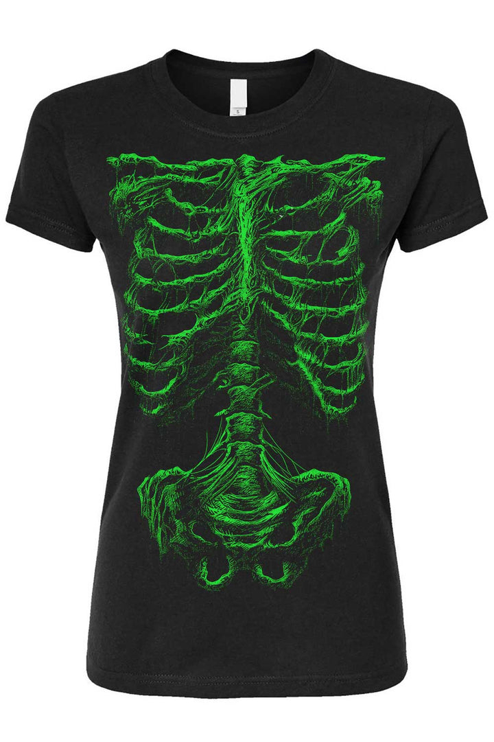 Zombie Rot Skeleton T-shirt [Monster Green]