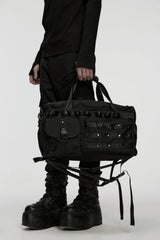 grunge goth tactical duffel bag