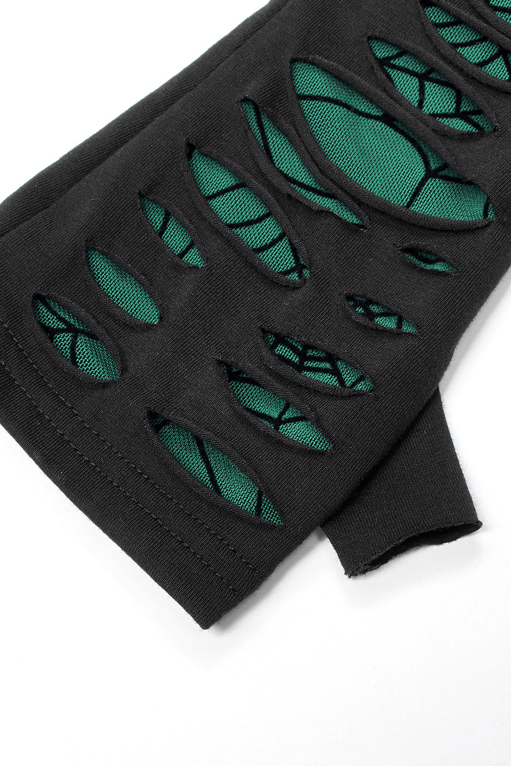 Woven Webs Emerald Armwarmers [GREEN]