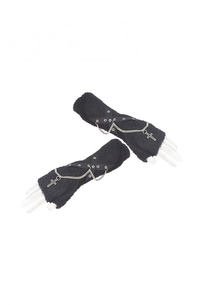 Wooly Grunge Goth Arm Warmers