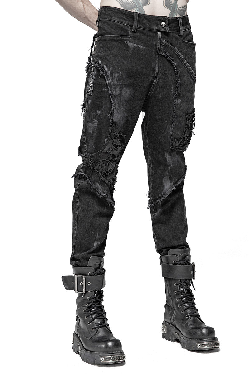 Punk Rave Wasteland Jeans - Vampirefreaks Store