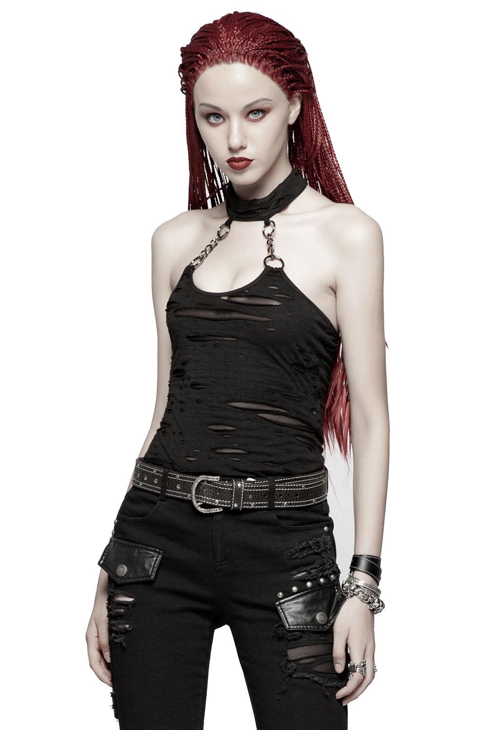 Punk Rave Apocalypse Halter Top - VampireFreaks