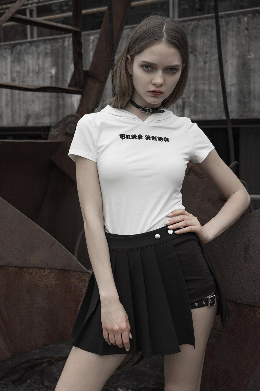 Punk Rave City Witch Skort - VampireFreaks