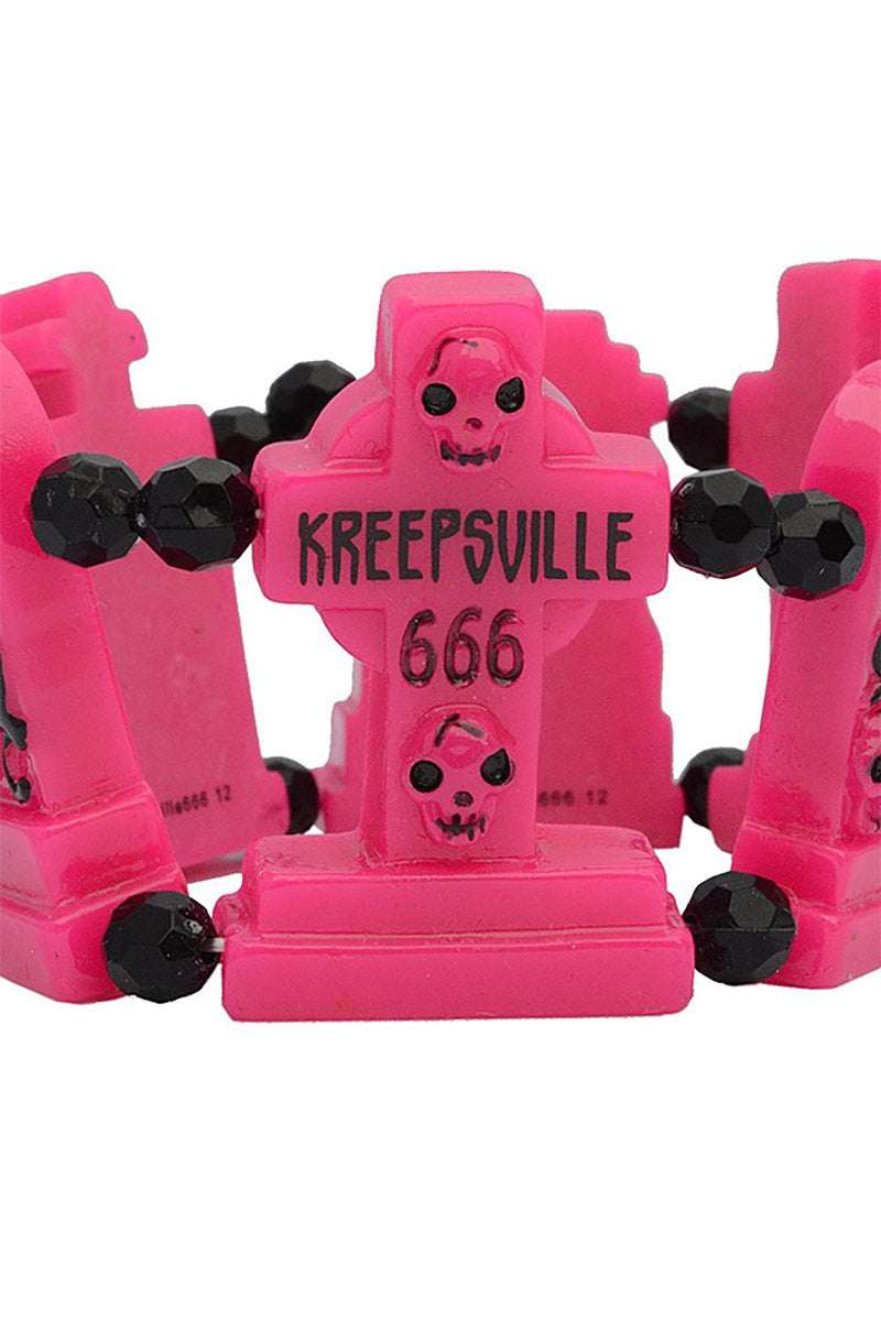 Graveyard Groupie Bracelet [Pink]