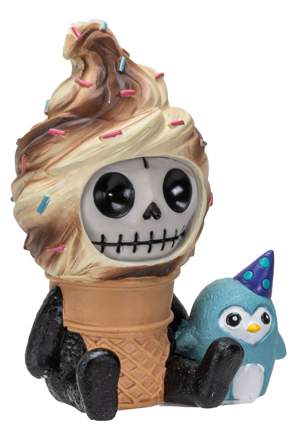 creepy goth ice cream toy statue 