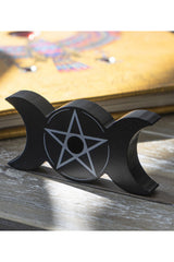 Triple Moon Spell Candle Holder