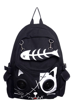 Kitty Speaker Backpack [BLACK/WHITE]