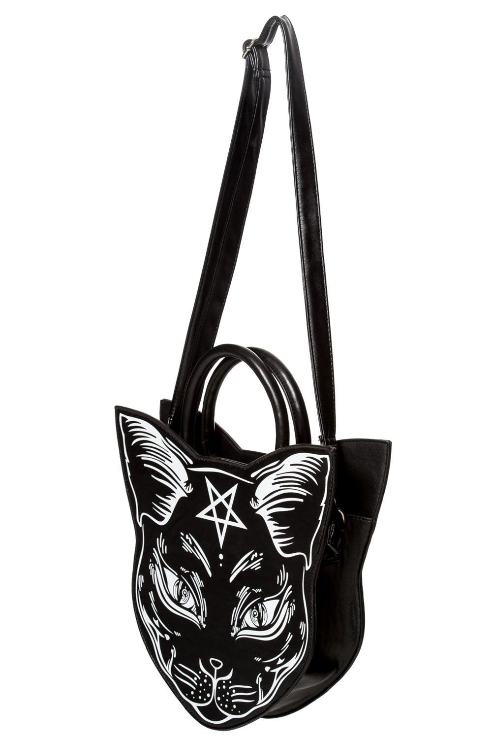 Banned Apparel Black Cat Magic Shoulder Bag - VampireFreaks