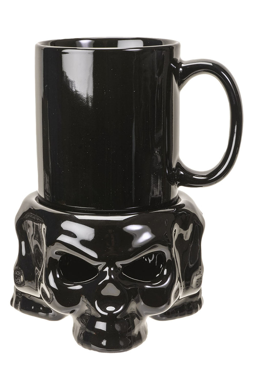 Totenkopf-Teelicht-Tassenwärmer [mit Becher]