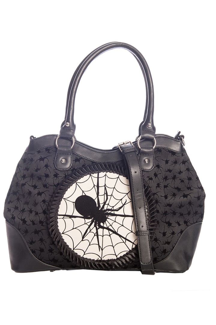 gothic spider handbag purse